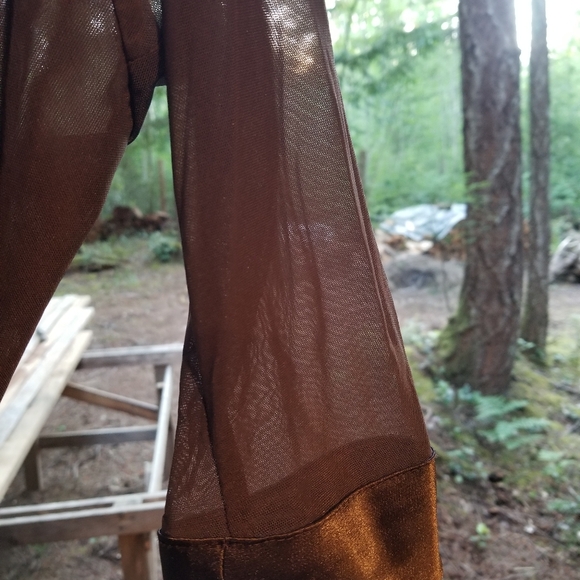 Bolero Jacket Frank Lyman Design Longsleeve Sheer Mesh Fashion Brown 14 Canada - Picture 2 of 6